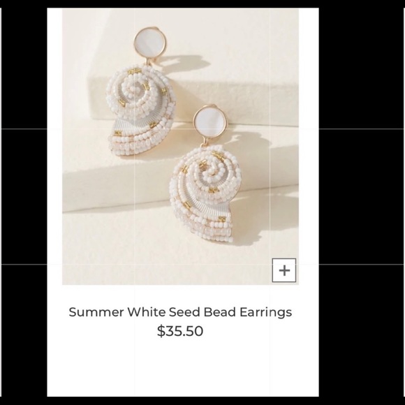 Chico’s summer white seed bead earring - Picture 6 of 15